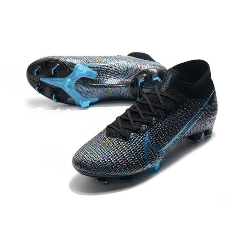 Zapatos Nike Mercurial Superfly 7 Elite DF FG Longitud de onda Negro Azul_5.jpg